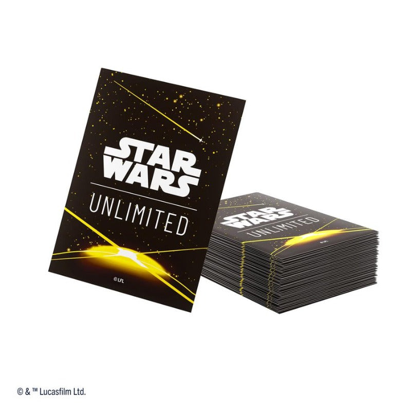 Gamegenic - Star Wars: Unlimited Art Sleeves (60) - Card Black Yellow TCG Zubehör 