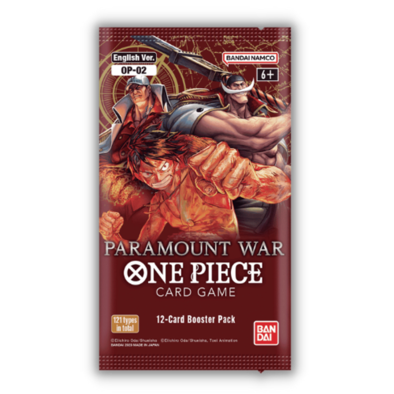 One Piece Card Game - Paramount War Booster OP-02 (Englisch) 12 Karten