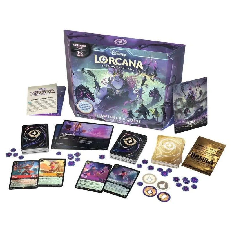 Disney Lorcana: Set 4 Ursula's Return Gift Set Illumineer's Quest: Deep Trouble  English TCG Sammelkartenspiel 