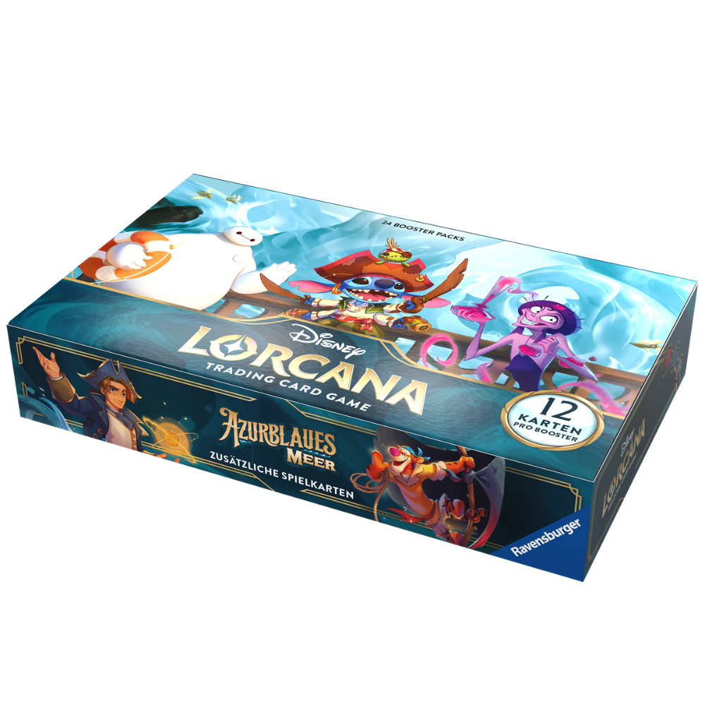 Disney Lorcana: Set 6 Azurblaues Meer Booster Display (Deutsch) TCG Sammelkartenspiel 