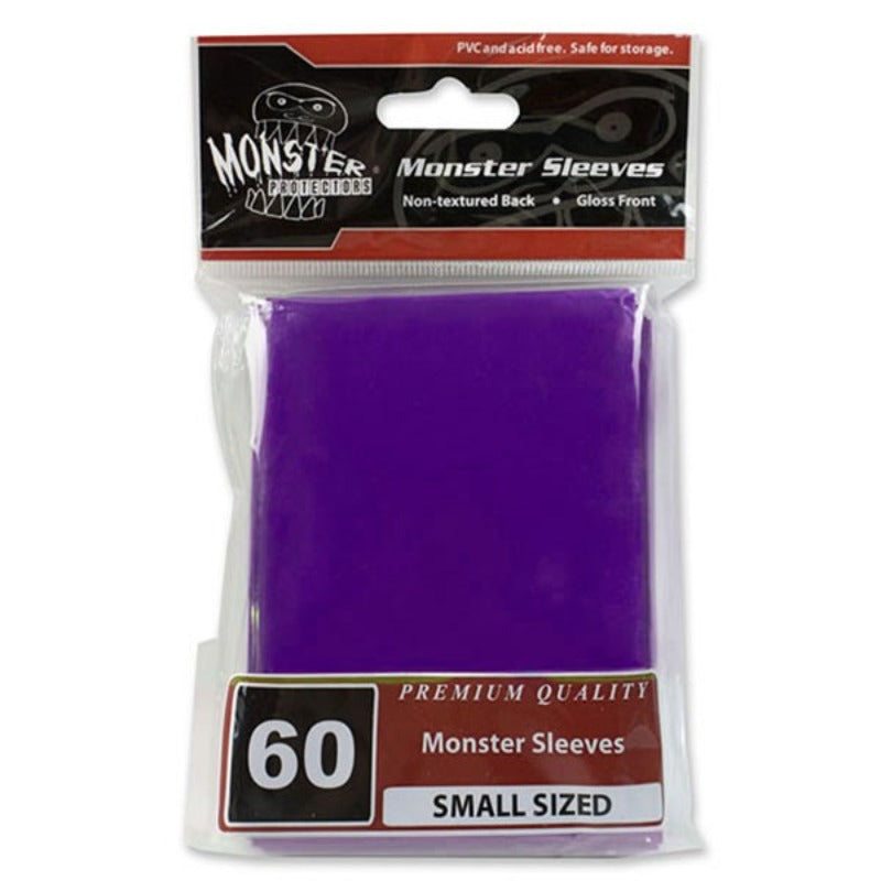 Monster Sleeves Purple Small Sized 60 (Stk) - TCG Sammelkartenspiel