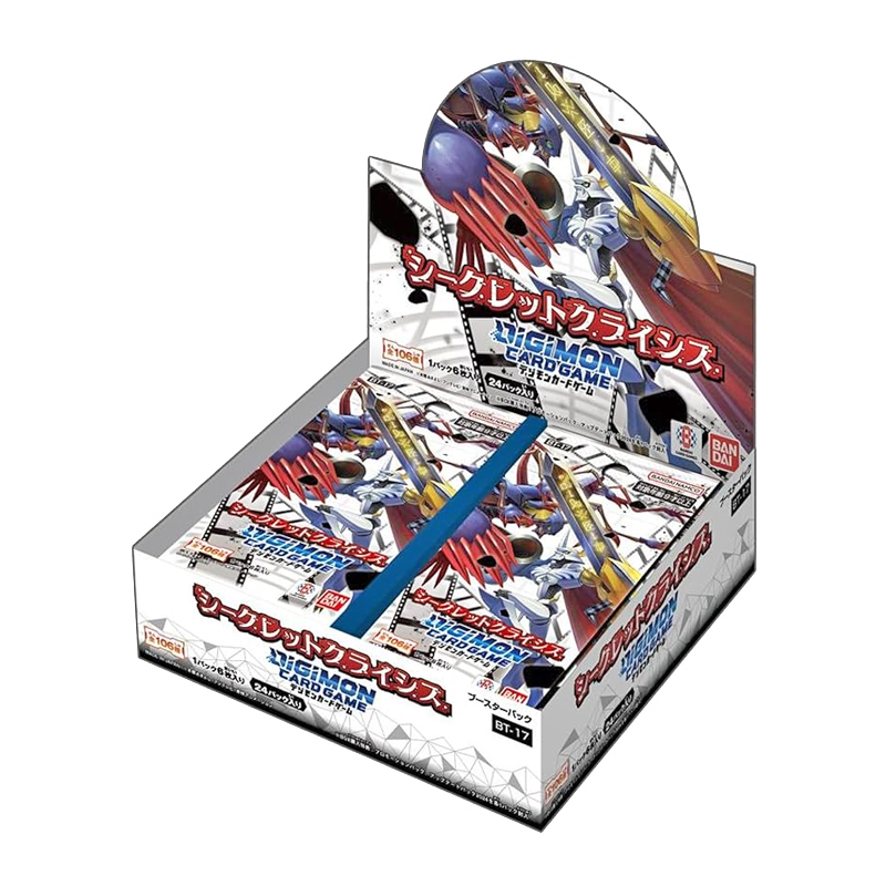 Digimon Card Game - Secret Crisis Booster Display BT17 (24 Packs) - Englisch TCG Sammelkartenspiel 