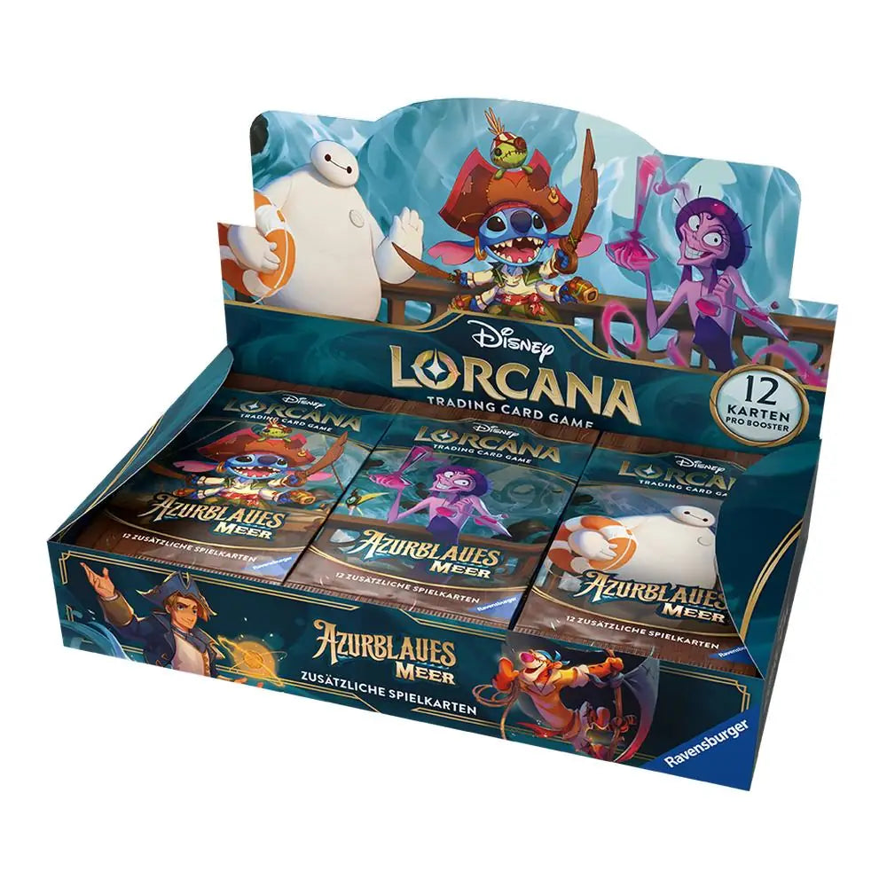 Disney Lorcana: Set 6 Azurblaues Meer Booster Display (Deutsch) TCG Sammelkartenspiel 