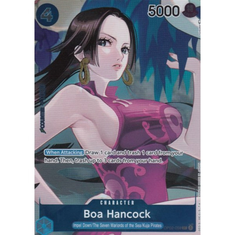 One Piece Card Game Boa Hancock (Box Topper) OP02-059 Display Character- TCG Sammelkartenspiel