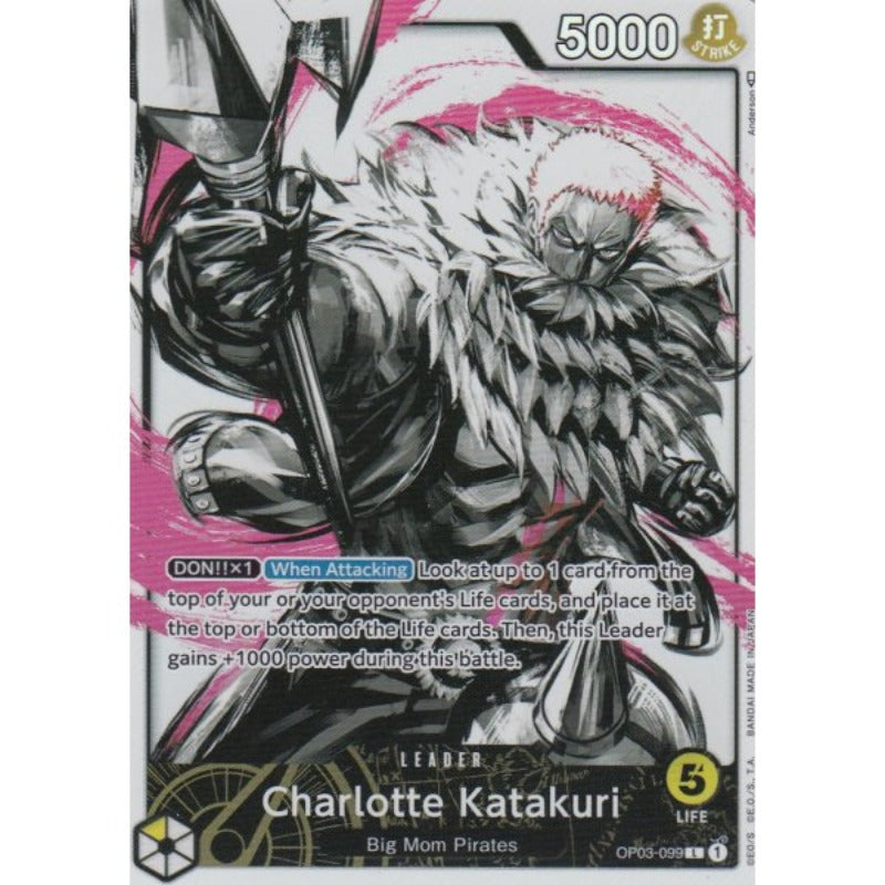 One Piece Card Game Charlotte Katakuri  (Alternative Art) Leader OP02-026 Pillars of Strength Einzelkarte  - TCG Sammelkartenspiel