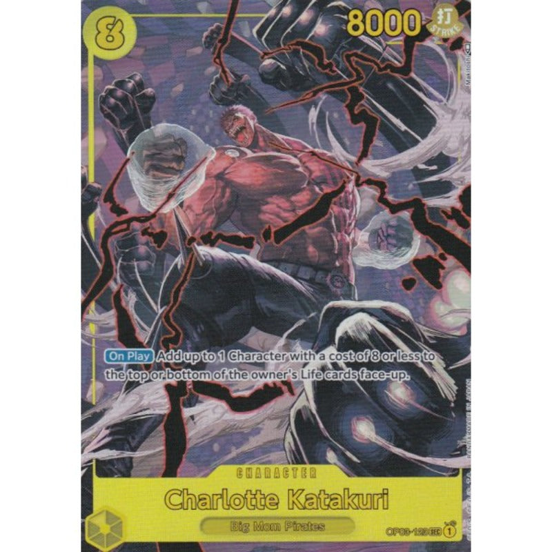 One Piece Card Game Einzelkarte Charlotte Katakuri (Alternative Art) Charakter OP03-123 Pillars of Strength - TCG Sammelkartenspiel