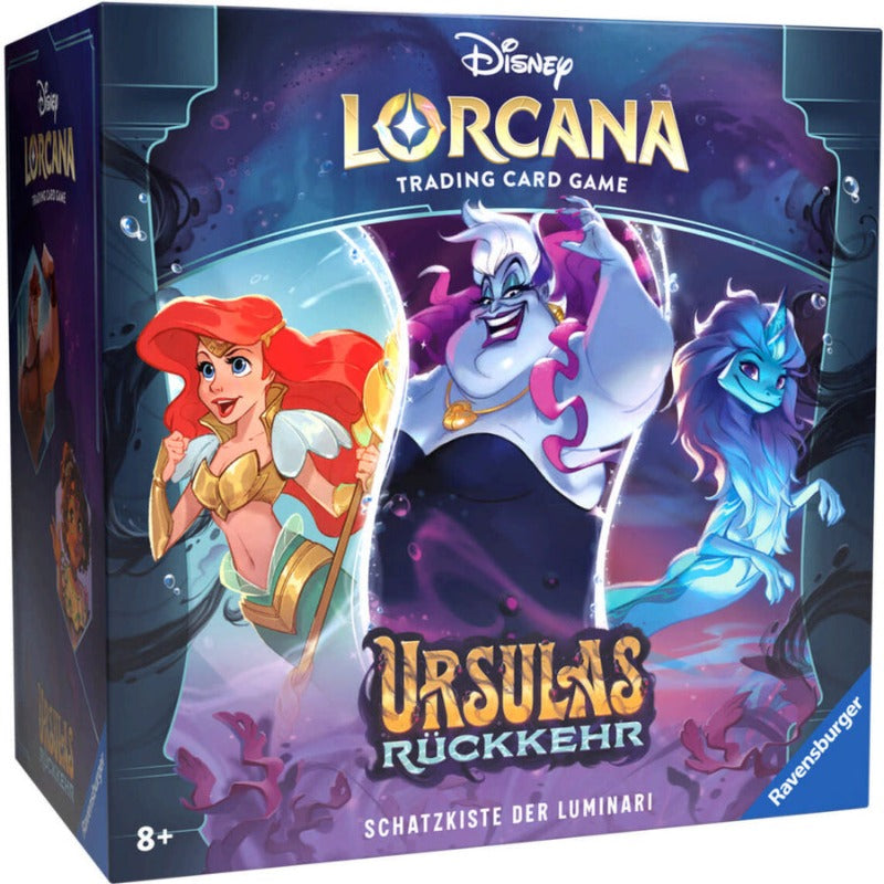 Disney Lorcana: Set 4 Ursulas Rückkehr Schatzkiste der Luminari Pack - Deutsch TCG Sammelkartenspiel 