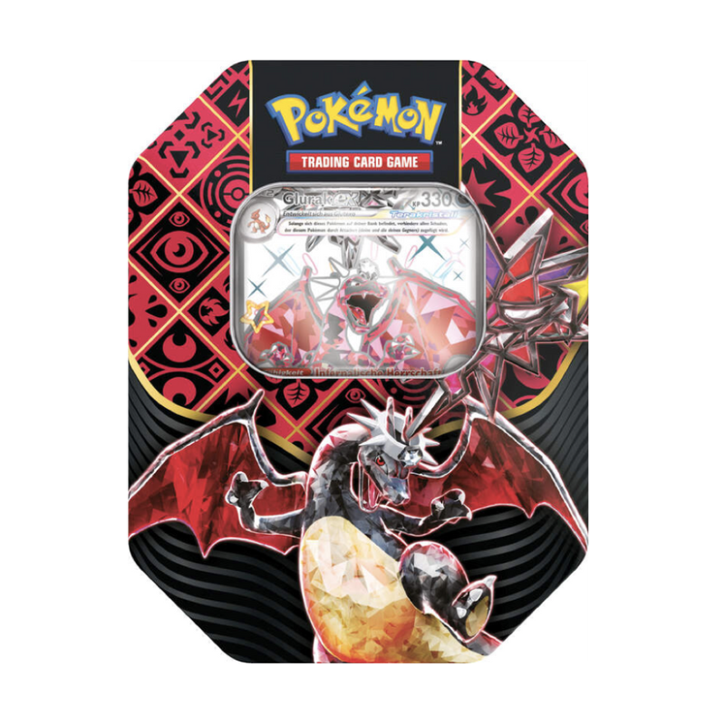 Pokémon Scarlet & Violet Paldean Fates 4 Booster Tin Tera Charizard EX Englisch TCGH Sammelkartenspiel