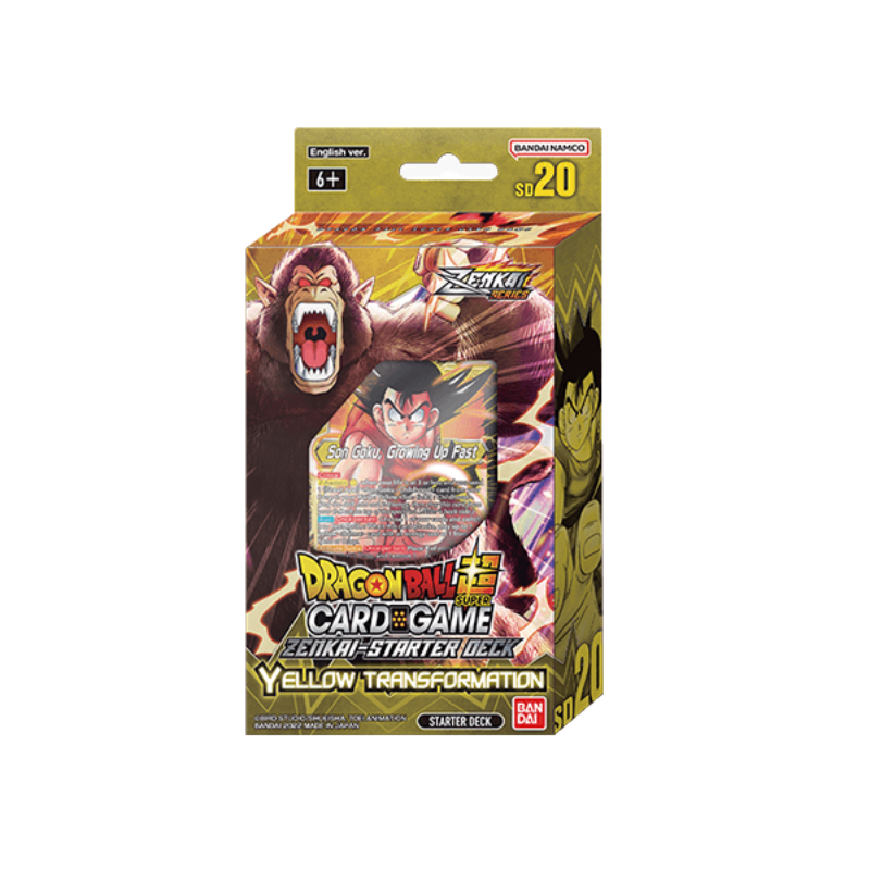 Dragon Ball Super Card Game - Zenkai Series Starter Deck Yellow Transformation SD20 Englisch - TCG Sammelkartenspiel