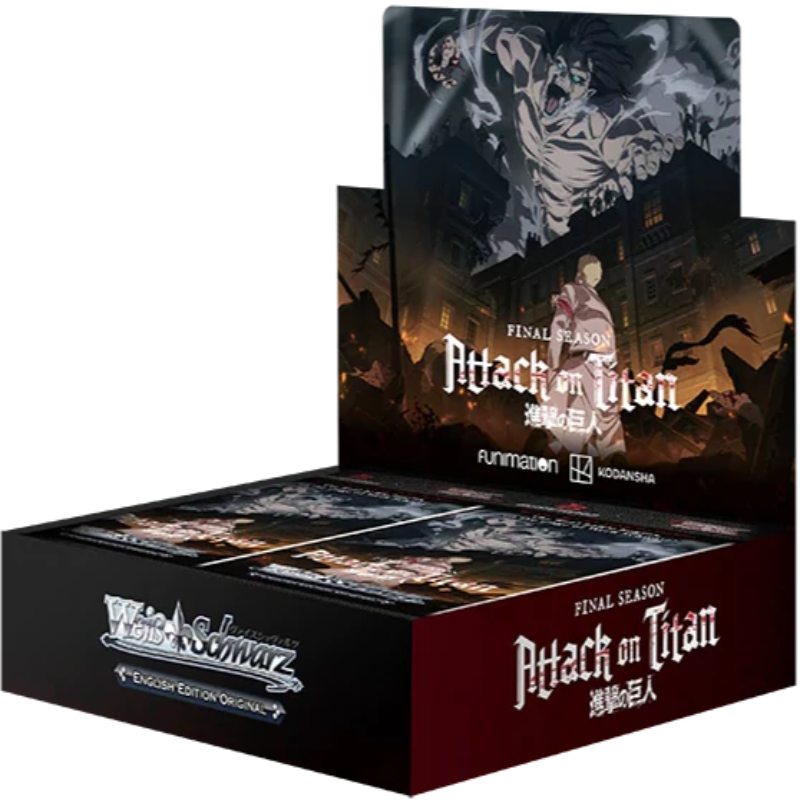 Weiß Schwarz - Attack On Titan: Final Season Booster Display (16 Packs) Englisch - TCG Sammelkartenspiel