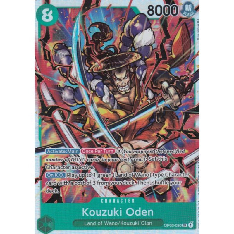 Kouzuki Oden (Super Rare) OP02-030 Character Paramount war - TCG Sammelkartenspiel