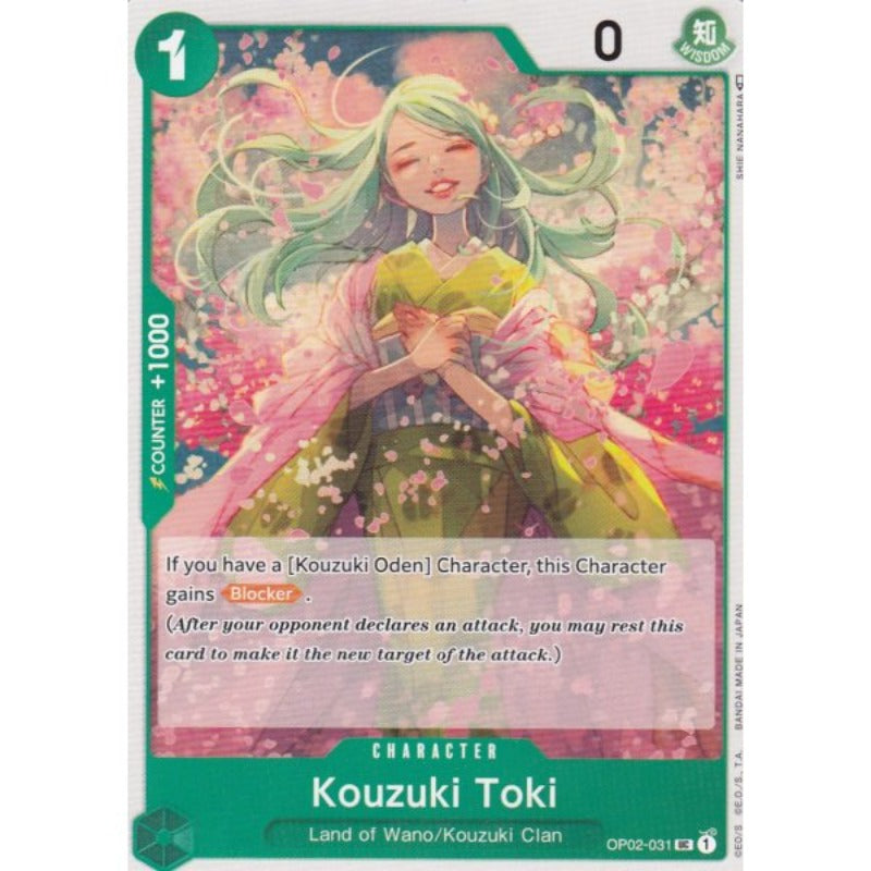 One Piece Card Game Einzelkarten Kouzuki Toki (Common) OP02-030 Character Paramount war - TCG Sammelkartenspiel