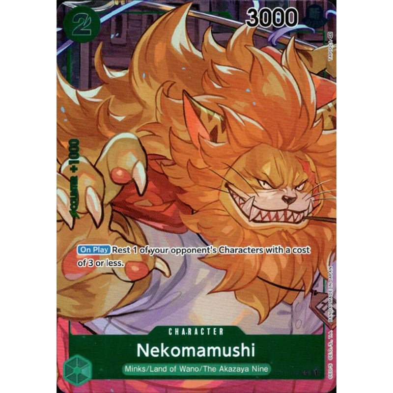 One Piece Card Game Einzelkarten Nekomamushi (Boxtopper) OP01-048 Charakter Romance Dawn - TCG Sammelkartenspiel