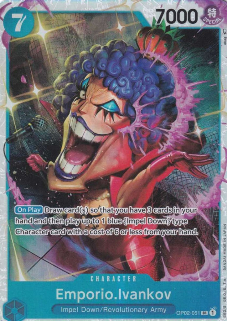 Emporio.Ivankov (Super Rare) OP02-051 Character Paramount War - TCG Sammelkartenspiel