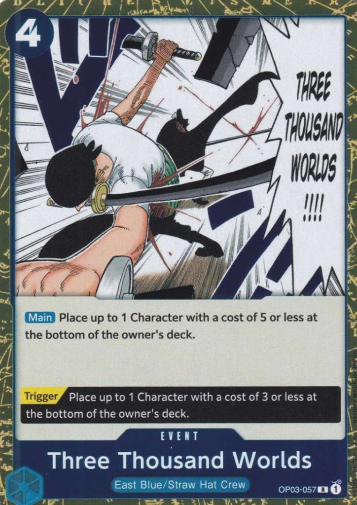 One Piece Card Game Einzelkarten Three Thousand Worlds (Rare) OP03-057 EVENT Pillars of Strength - TCG Sammelkartenspiel