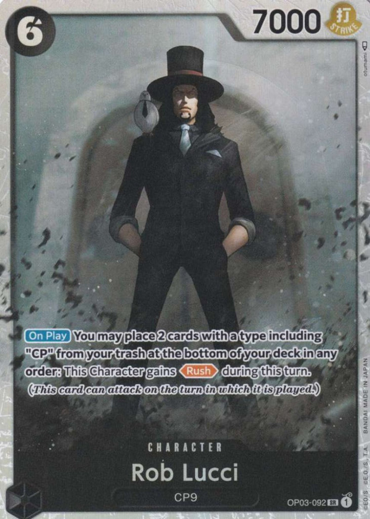 One Piece Card Game Einzelkarten Rob Lucci (Super Rare) OP03-092 CHARACTER Pillars of Strength - TCG Sammelkartenspiel