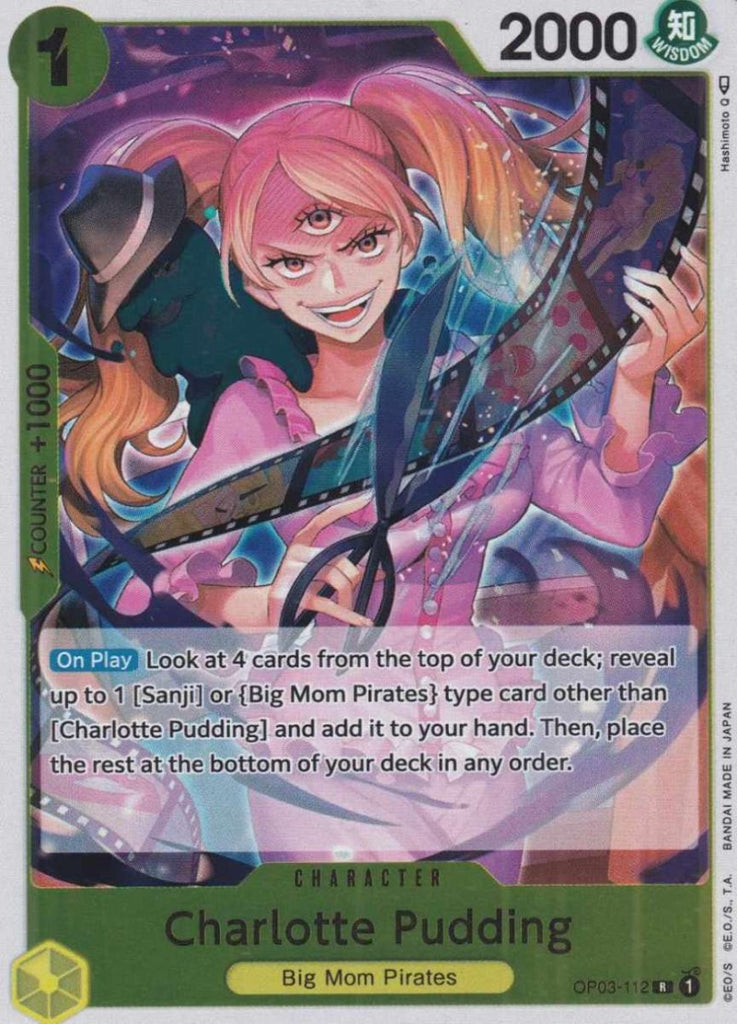 One Piece Card Game Einzelkarten Charlotte Pudding (Rare) OP03-112 CHARACTER Pillars of Strength