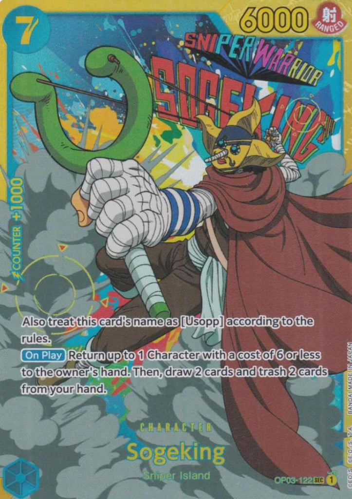 One Piece Card Game Einzelkarte Sogeking Secret Rare OP03-122 CHARACTER Pillars of Strength - TCG Sammelkartenspiel