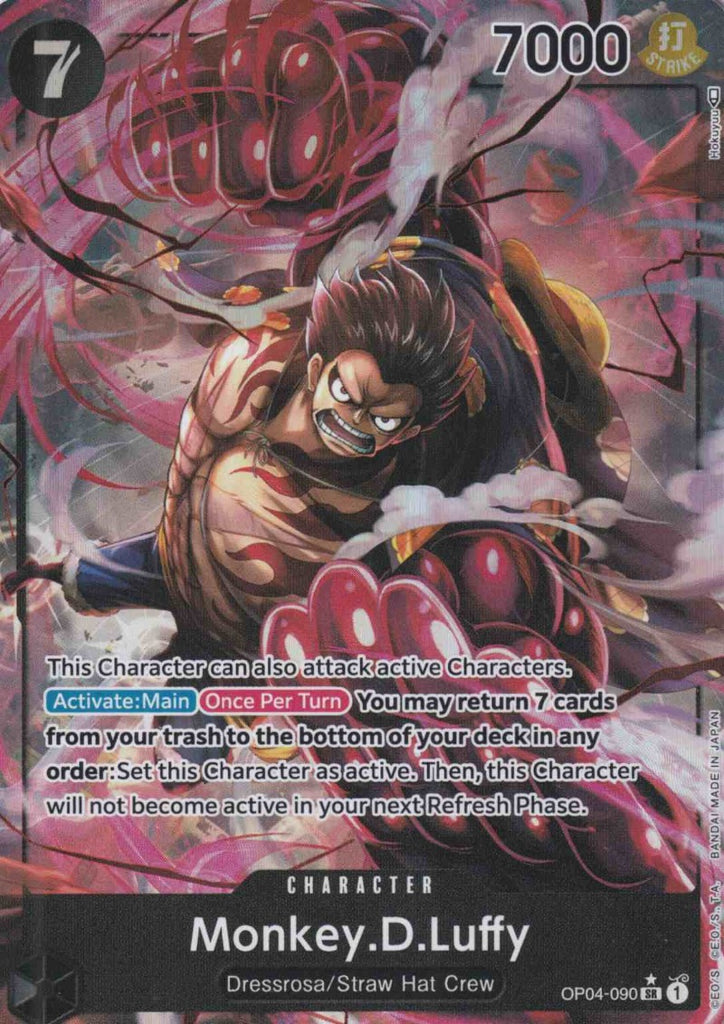 Monkey.D.Luffy (Parallel Art) Character OP04-090 Kingdoms of Intrigue - TCG Sammelkartenspiel