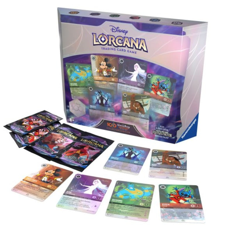 Disney Lorcana: Aufstieg der Flutgestalten - Disney 100 Geschenk-Set Deutsch TCG Sammelkartenspiel