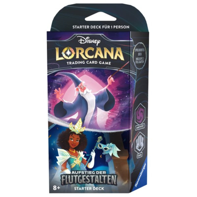 Disney Lorcana: Aufstieg der Flutgestalten - Starter Deck Amethyst und Stahl Deutsch