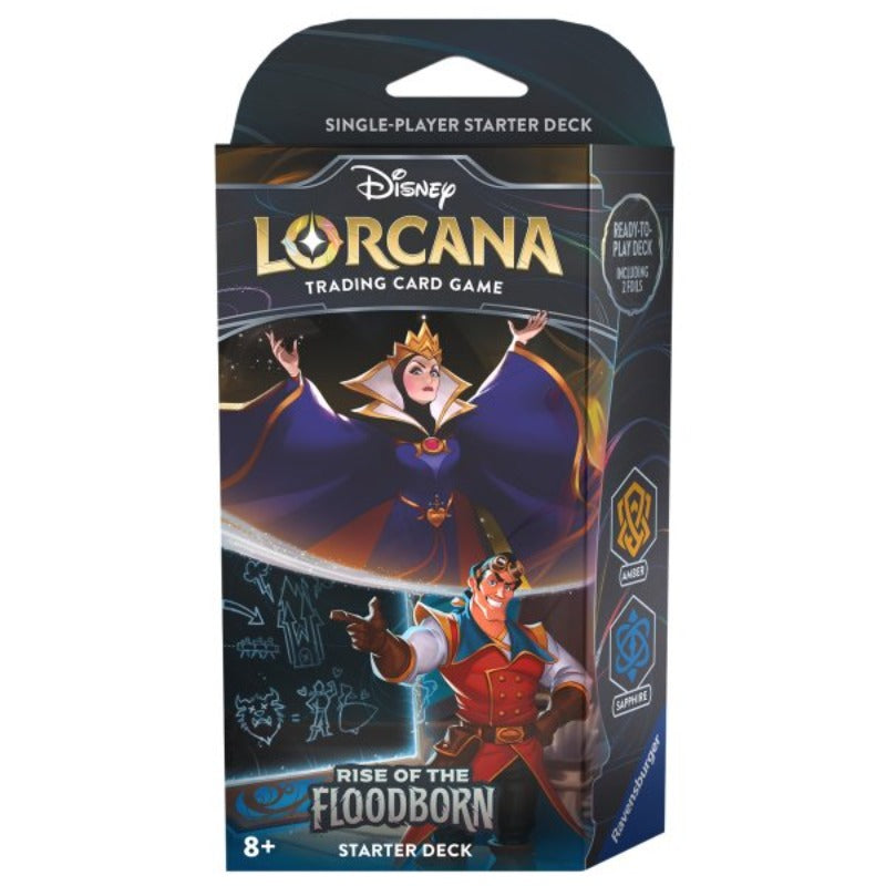 Disney Lorcana: Rise of the Floodborn - Starter Deck Amber and Sapphire Englisch