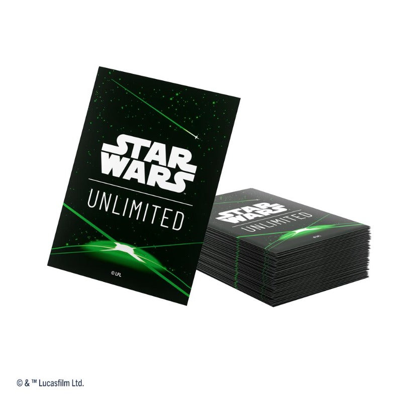 Gamegenic - Star Wars: Unlimited Art Sleeves (60) - Card (Black Green) TCG Zubehör 