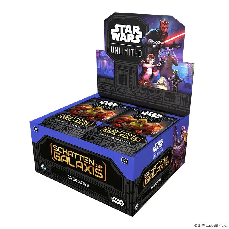 Star Wars: Unlimited – Schatten der Galaxis Booster-Display (Deutsch) TCG Sammelkartenspiel 