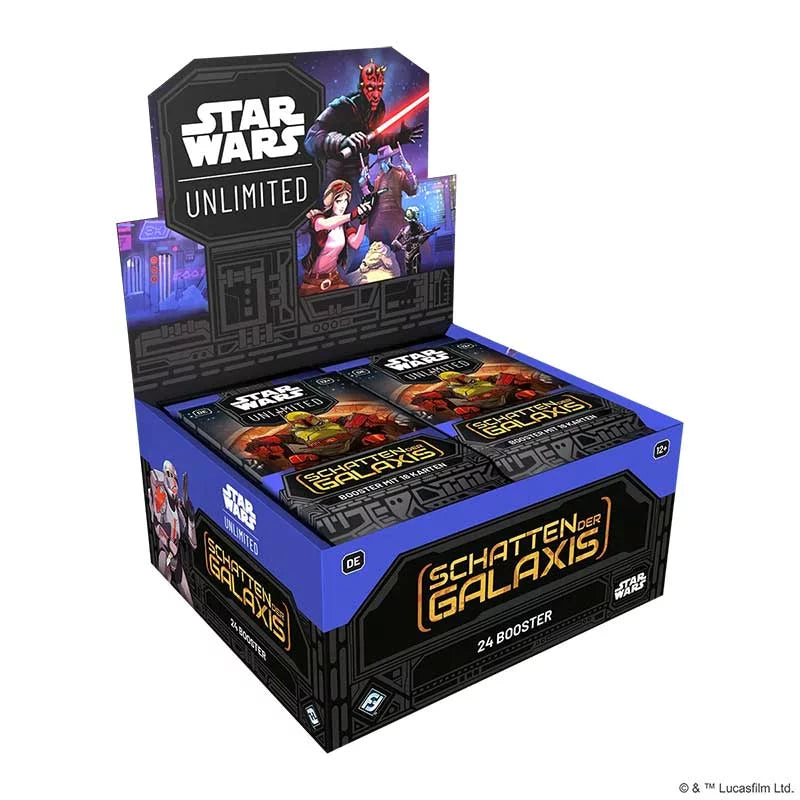 Star Wars: Unlimited – Schatten der Galaxis Booster-Display (Deutsch) TCG Sammelkartenspiel 