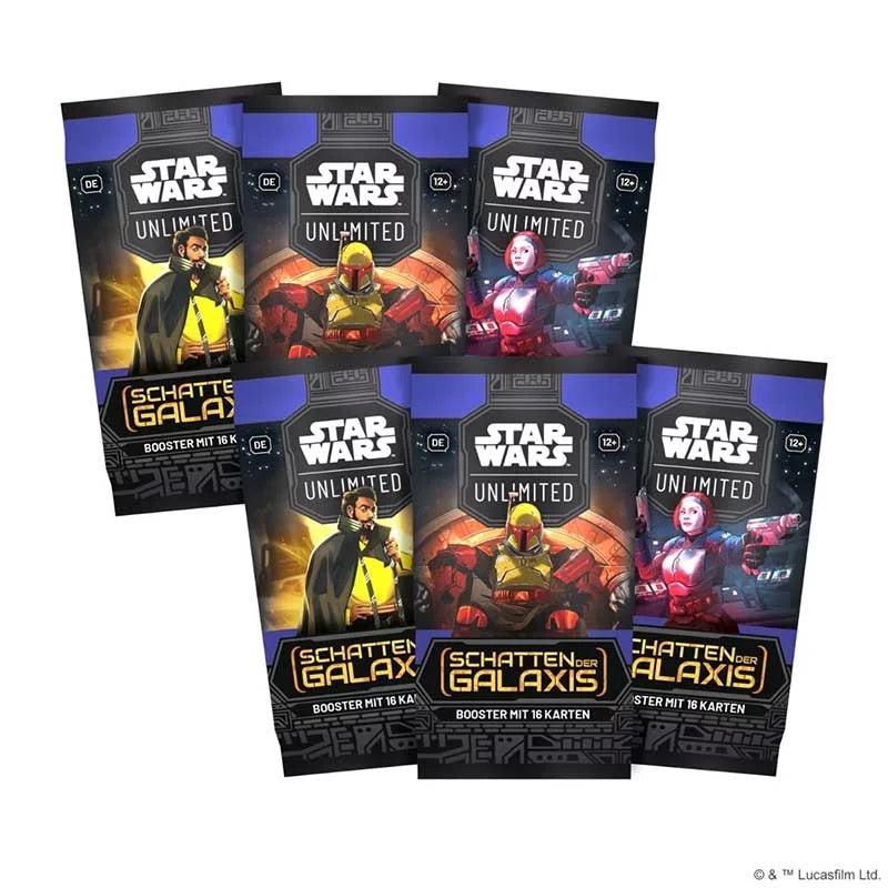 Star Wars: Unlimited – Schatten der Galaxis Prerelease-Box (Deutsch) TCG Sammelkartenspiel 